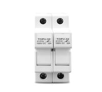 2P parallel DC fuse holder 10 * 38mm high voltage solar photovoltaic 1000V TOPV-30