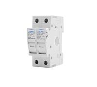 2P Parallel DC Fuse Holder 10 * 38mm high Voltage Solar photovoltaic 1100V TOPV-30 Base photovoltaic System Protector gpV(No Led)