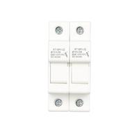 2P Parallel DC Fuse Holders Solar PV 10 * 38mm DC 1000V Fuse Base Solar Photovoltaic System Protection Short Circuit Protector gpV(2P Without LED)