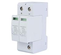 2P Protective Device 1000V DC PC Flame Retardant Shell Photovoltaic Protector Low-voltage Arrester, Installation with Standard 36MM Guide Rail (2P 40KA)