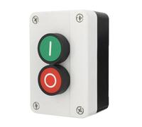 2P Push Button Switch ON-OFF Red Green Momentary Electrical Start Stop electronic starter Control Box 2 Position IDGTTLDF(- O)