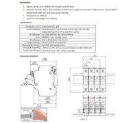 2p Solar Pv Fuse Holder Having 12a 1000v Dc Fuses (10x38mm) Iec 60269 for 6 Compliant for Photovoltaic String Protection on 35mm Din Rail Includes 2 Fuses 1 Holder