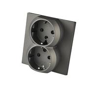 2P + USB Type A + Type C Wall Socket Black 250V 16A Frameless Free Combination with Various Designs