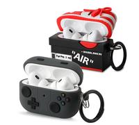 [2Pac] Compatible Airpods Pro 3 Case(2025),Cute Gamepad Design Cases Soft Silicone Protective Cases for Apple AirPods Pro 3rd Generation Case,Airpod Pro 3 Cover with Keychain for Men/Boy