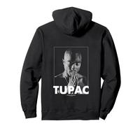 2Pac Hip Hop Rap Music Praying by Rock Off Pullover Hoodie, Adult Unisex, Black, Large