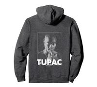 2Pac Hip Hop Rap Music Praying by Rock Off Pullover Hoodie, Adult Unisex, Dark Heather Grey, X-Large