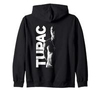 2Pac Hip Hop Rap Music Side Photo by Rock Off Zip Hoodie