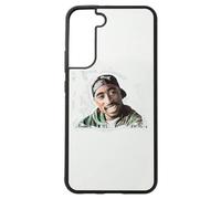 2pac Tupac Shakur Gifts Phone Case for Samsung Galaxy s21 Plus Black Silicone Rubber Protective Phone Case