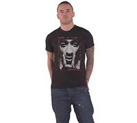 2Pac Tupac T Shirt What of Fame Logo Official Mens Black L