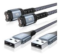 2Pack 1.2M Garmin Watch Charger Cable Compatible with Garmin Fenix 5 5S 5X 6 6S 6X Plus Pro 7 7S 7X,Forerunner945 45 235 245 Music,ApproachS10 S40 S60 G12 S12 S42,Vivoactive3 4,Venu2 2S Plus,Epix 2