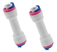 2PACK 1/4" Check Valve, Household inline One Way Non-Return Valve, Quick Plug and Connection, General Accessories for Pure Water Machine and Water Purifier, Reverse Osmosis System Plastic Connector