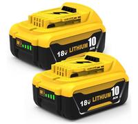2Pack 10000mAh Replacement for Dewalt Battery 18V 10.0Ah, Compatible for Dewalt Models DCB184, DCB180, DCB181, DCB182, DCB200, DCB201, and DCB204, with LED Indicator Goodexo