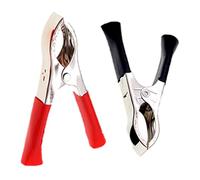 2Pack 100A Jump Lead Clamps Heavy Duty Pure Copper Crocodile Alligator Clips Car Booster Cable Battery Clamps for Auto (2 Pcs Red + 2 Pcs Black) (Two)