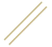 2PACK 10mm Solid Round Brass Rod Lathe Bar Stock Kit for DIY Craft Tool, 10mm / 0.04 inch in Diameter 300mm / 11.8 inch in Length