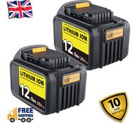 2Pack 12.0Ah For Dewalt 18V Battery XR Slide DCB184 DCB183 DCB182 DCB180 DCF885