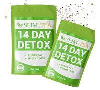 2Pack 14-Day Herbal Wellness Tea - 14 Bags Fat Burner Tea, Weight Loss Reduction Belly Fat for Digestive Support & Metabolism Gentle Renewal Program