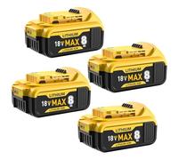 2PACK 18V 8000mAh Lithium-ion Battery Replacement for Dewalt 18V Battery DCB184 DCB200 DCB200-2 DCB201 DCB201-2 DCB203 Compatible with Dewalt Battery Cordless Power Tools (4PCS)