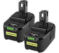 2PACK 18V 8000mAh Replacement Battery for Ryobi 18V Battery P108 P102 P103 P107 P106 P102 P103 P109 RB18L15 RB18L25 RB18L25 RB18L30 with LED Indicator