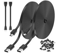 2Pack 25FT Power Cable for Blink Mini2,Blink Mini,Blink Outdoor 4 (4th Gen)/Blink (3rd Gen) XT3/XT2/XT,Extension Cable Continuously Charging Your Blink Cam(Plug and Camera are Not Included)-Black
