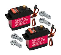 2Pack 25KG Digital Servo High Torque Full Metal Gear Waterproof for RC Car Crawler Robot Control Angle 180°