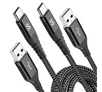 2Pack 2M USB C Charger Cables, Super Fast Charging Type C Phone Wire for iPhone 15 Plus Pro Max, Samsung Galaxy S23/S22/S21/S20/S10/S9 A54/A53/A34/A14/A12 ZFlip3/4/5 iPad Pro Google Pixel PS5 Tablet