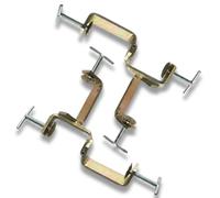 2Pack 3 Way Timber Clamps Adjustable for Bricklaying Zinc Profiles Clamp Setting Out Brick Laying 76 x 76mm to 38 x 38mm