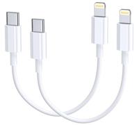 2Pack 30cm USB C to Lightning Cable Apple MFi Certified iPhone Fast Charger