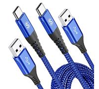 2Pack 3M USB C Charger Cables, Super Fast Charging Type C Phone Wire for 15 Plus Pro Max, Samsung Galaxy S23/S22/S21/S20/S10/S9 A54/A53/A34/A14/A12 Z Flip 3/4/5 iPad Pro Google Pixel PS5 Tablet