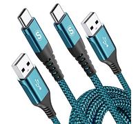 2Pack 3M USB C Charger Cables, Super Fast Charging Type C Phone Wire for 15 Plus Pro Max, Samsung Galaxy S23/S22/S21/S20/S10/S9 A54/A53/A34/A14/A12 Z Flip 3/4/5 iPad Pro Google Pixel PS5 Tablet