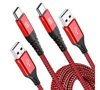 2Pack 3M USB C Charger Cables, Super Fast Charging Type C Phone Wire for 15 Plus Pro Max, Samsung Galaxy S23/S22/S21/S20/S10/S9 A54/A53/A34/A14/A12 Z Flip 3/4/5 iPad Pro Google Pixel PS5 Tablet