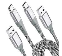 2Pack 3M USB C Charger Cables, Super Fast Charging Type C Phone Wire for iPhone 17 air 16 15 Plus Pro Max, Samsung Flip/Fold 7 6 5 4 3 S26 S25 S24 S10 S20 S21 A16/15/14/13/12 A35/A34 A56/55/54, Pixel