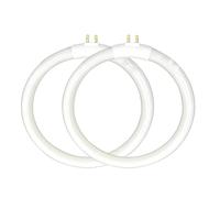 (2pack) 4.75'' T4 Type 12W 6400K Circular Bulb Replacement for Magnifier Desk Light,Vanity Magnifying Makeup Mirror,Daylight 6500K Fluorescent Lamp
