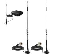 2Pack 4G LTE Antenna 7dBi High Gain SMA Male Aerial with 3m Magnetic Base with SMA Connector Signal Booster for Netgear TP-Link Router Modem Hotspot Wireless Router Hub Indoor Outdoor