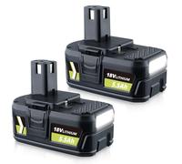 2PACK 5.5Ah 18V Li-ion Battery Replacement for Ryobi Battery with Compatible RB18L40 RB18L50 RB18L25 RB18L13 P108 P107 P122 P104 P105 P102 P103