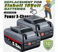 Einhell Einhell Power Tool Expert 2 X 4Ah Batteries In Blister Pack One Colour