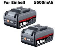 2pack 5.5Ah Replacement Battery for Einhell 18V Power X-Change Series 4511396
