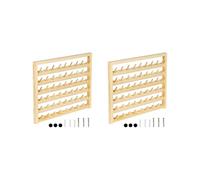 2pack 54 Spools Wooden Thread Holder,thread Racks,wall Mount Thread Storage Organizer For Sewing,braiding And Embroidery