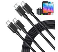 [2Pack] 60W 1.5M/5FT Fast Charge-AC Adapter Replacement Cable for Switch 2, Charging Cables for Nintendo Switch 2 Console, USB-C Cord for Switch, Charger Accessories TypeC for Switch 2/Adapter/Console
