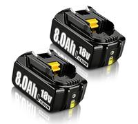 2Pack 8.0Ah 18V BL1860 Replacement for Makita Battery Compatible with Makita 18V Battery BL1860 BL1860B BL1850 BL1840 BL1830 DC18RA DC18RC DC18RD (2PCS)