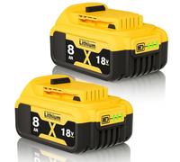 2Pack 8.0Ah Replacement for Dewalt 18V Battery DCB184