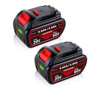 2PACK 9.0Ah 20V/60V Replacement for DeWalt DCB606 DCB609 DCB612 Batteries Compatible with DeWalt 20V/60V Variable Voltage Battery