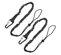 2Pack 90-130cm Stretch Tool Tether,Tool Lanyard with Aluminum Screw Lock Carabiner and Adjustable Loop,Safety Lanyard Maximum Weight Limit 10KG 22.04b,Safety Tether for Construction Tool