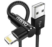 2Pack 90 Degree iPhone Charging Cord 6Ft Right Angle Nylon Braided Mfi Certified Gaming Charger Cable Compatible with iPhone 14 13 12 11 Pro Max XS XR X 8 7 6 5 Plus iPad（Black）