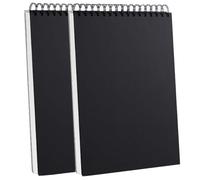 2Pack A3 Wirebound Sketch Pad Skecth Book 160gsm 30 Sheets (60 Pages) Smooth White Cartridge Paper 297mm×420mm (A3-2 Pieces)