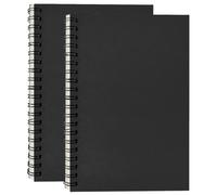 2Pack A4 Sketch Books 160GSM Thick Paper Spiral Bound Sketchbook Hardback Sketch Pad for Drawing and Sketching 30 Sheets/60 Pages(A4-2Pack)