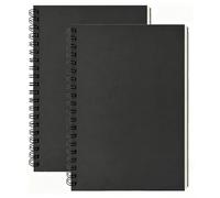 2Pack A5 Sketchbook 160Gsm Thick Paper Drawing Pad 30 Sheets Sketch Books Spiral Bound Premium Catridge Paper(2A5)