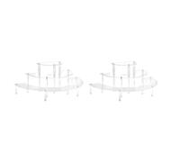 2PACK Acrylic 3 Tier Display Risers for Cupcakes and Collectibles, Clear Stand Organizer for Home, Store, and Event Display (display rack)