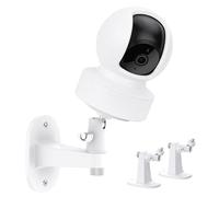 2Pack Adhesive Wall Mount Bracket Compatible with Kasa Indoor Pan/Tilt Smart Security Camera EC70/EC71/TP-Link Tapo C210/C200, 360 Degree Adjustable Security Mount Holder