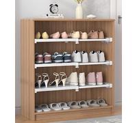 2Pack Adjustable Closet Shelf Divider Metal for Bedroom & Bathroom Expands 73-125cm 35cm Wide Layered Storage Rack Space-Saving Solution for Cabinets