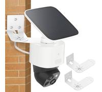 2Pack Adjustable Corner Mount Bracket Compatible with Eufy Security SoloCam S340, Metal Wall Mount for Eufy S340 with Coverage of 270° on Both Sides of The House, Reduce Blind Spots, Keep 360° Swivel